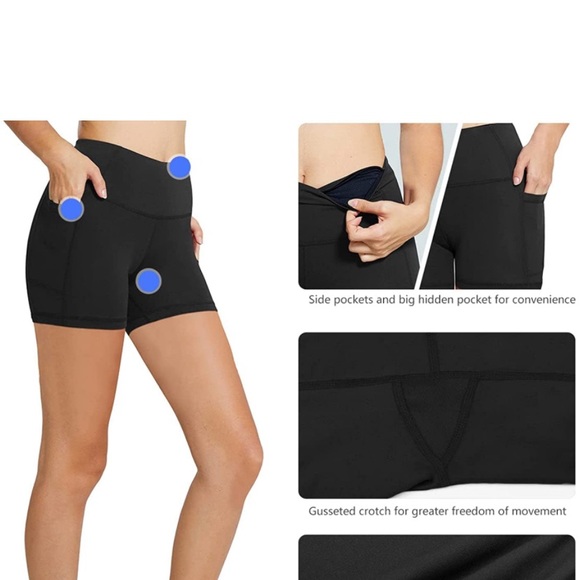 2 pack Black Biker shorts - Picture 4 of 5